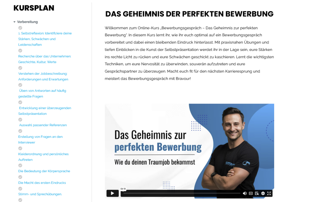 Geheimnis der perfekten Bewerbung