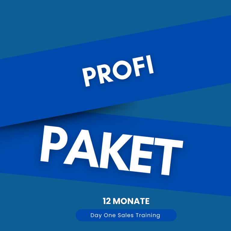 Profi Paket Day One Sales Training