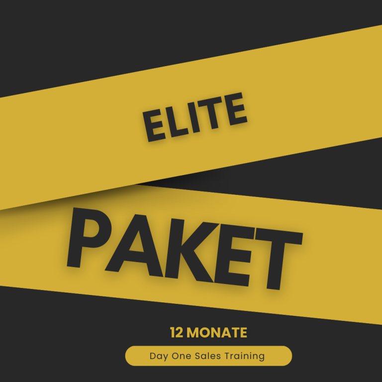 Elite Paket Day One Sales Training