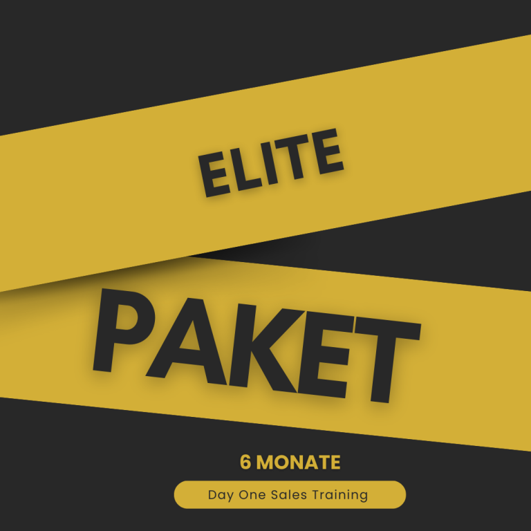 Elite Paket Day One Sales Training