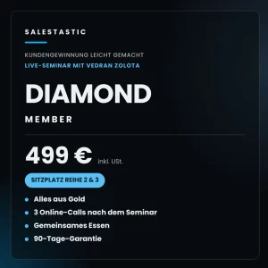 Diamond Member Ticket – Kundengewinnung leicht gemacht | Kundengewinnung leicht gemacht | Linz, 05 & 06. November 2026
